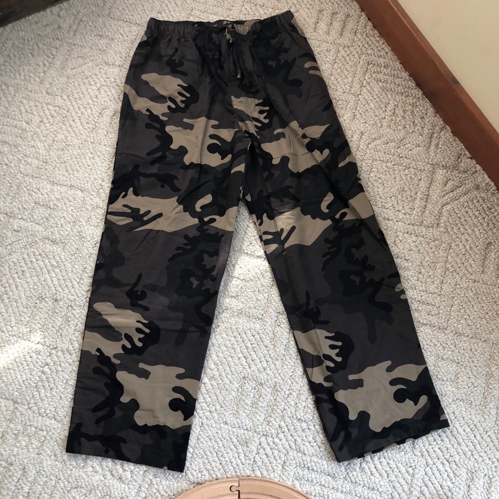 Camo flannel pants